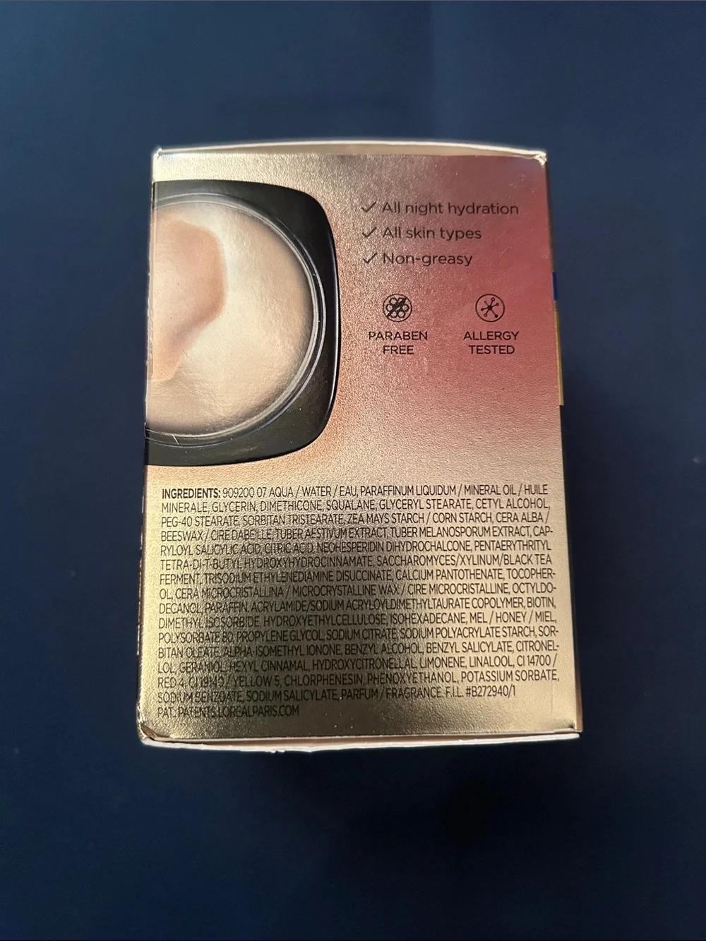 L'Oreal Age Perfect Cell Renewal Night Moisturizer - Gold, Black